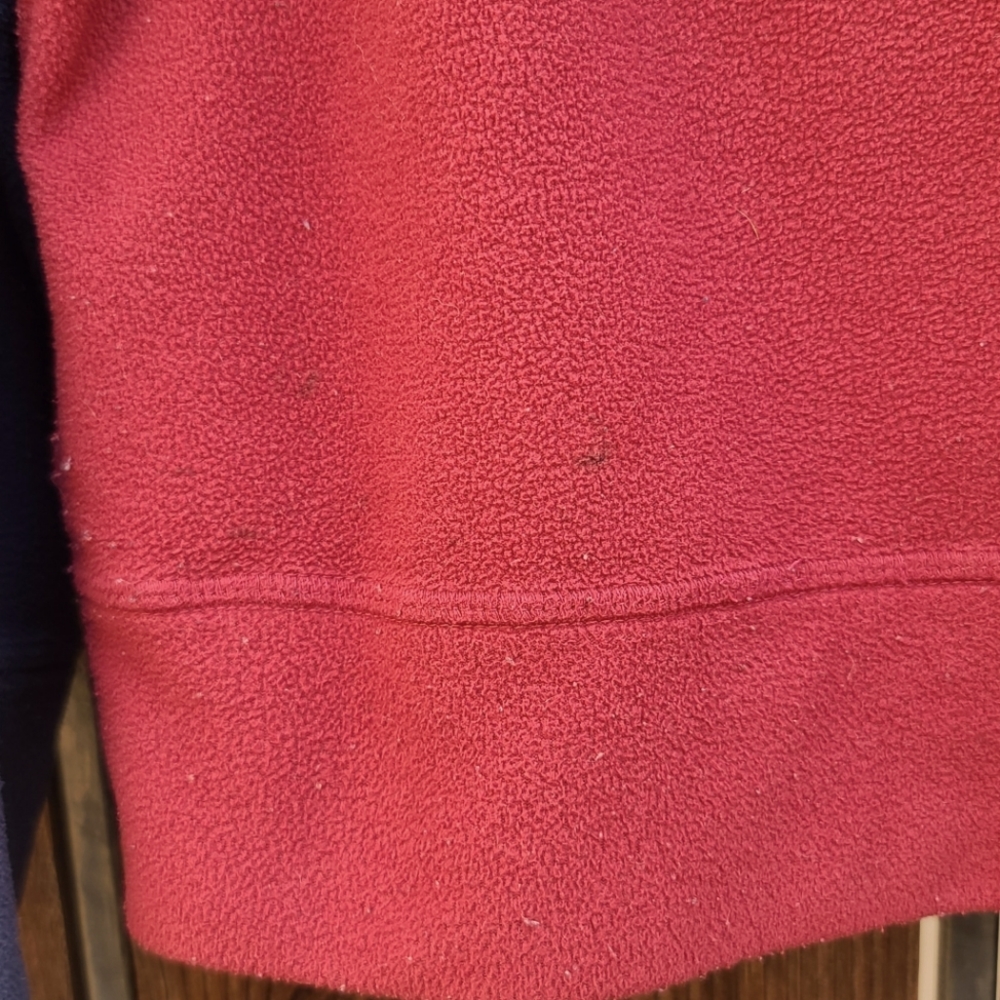 THE NORTH FACE Red Blue Hoodie Full Zipper Jacket Fleece Boys S 7 PLAY CONDITION - Picture 11 of 16